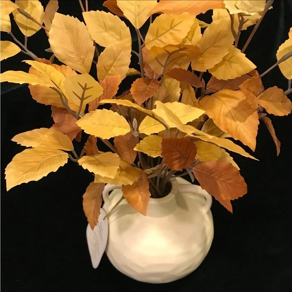 Potted Fall Leaf Arrangement in Vase Yellow - Threshold™ with Studio McGee 2024